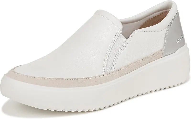 Vionic Womens Kearny Sneaker White Leather 9