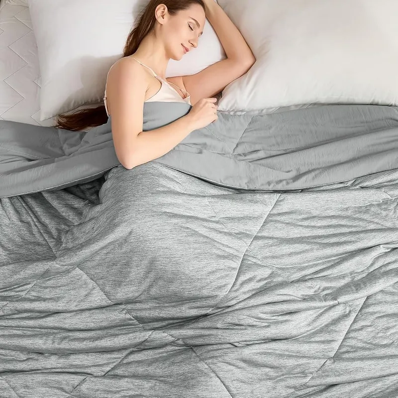 VK·LIVING Cooling Comforter King Size 90″x108″ in Gray