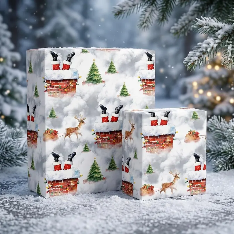 Vnaaem Funny Christmas Wrapping Paper Roll – product photo 8 of 8