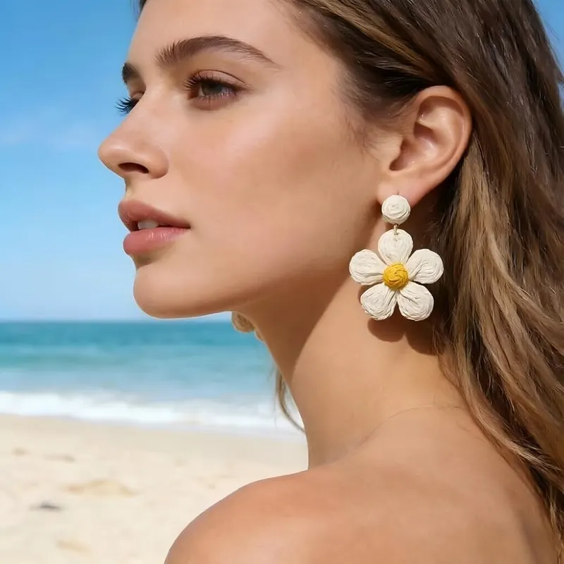 Vogueknock Rattan Earrings – product photo 7 of 7