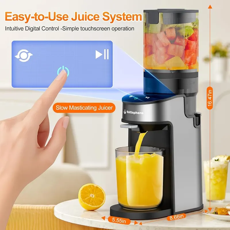 Voltisphere CFR637 Juicer Machines – Slow masticating juicer mechanism