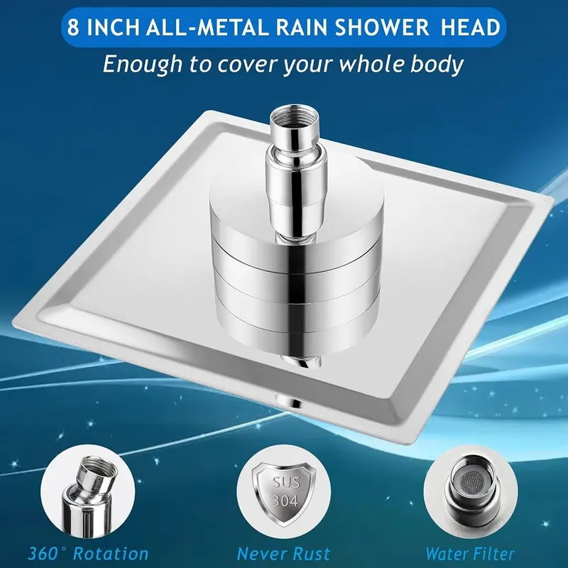 Voolan Rain Shower Head – Powerful Water Flow
