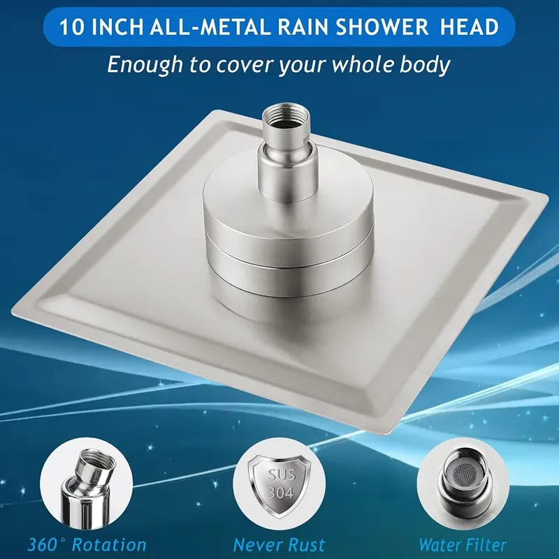Voolan Rain Shower Head – Powerful Water Flow