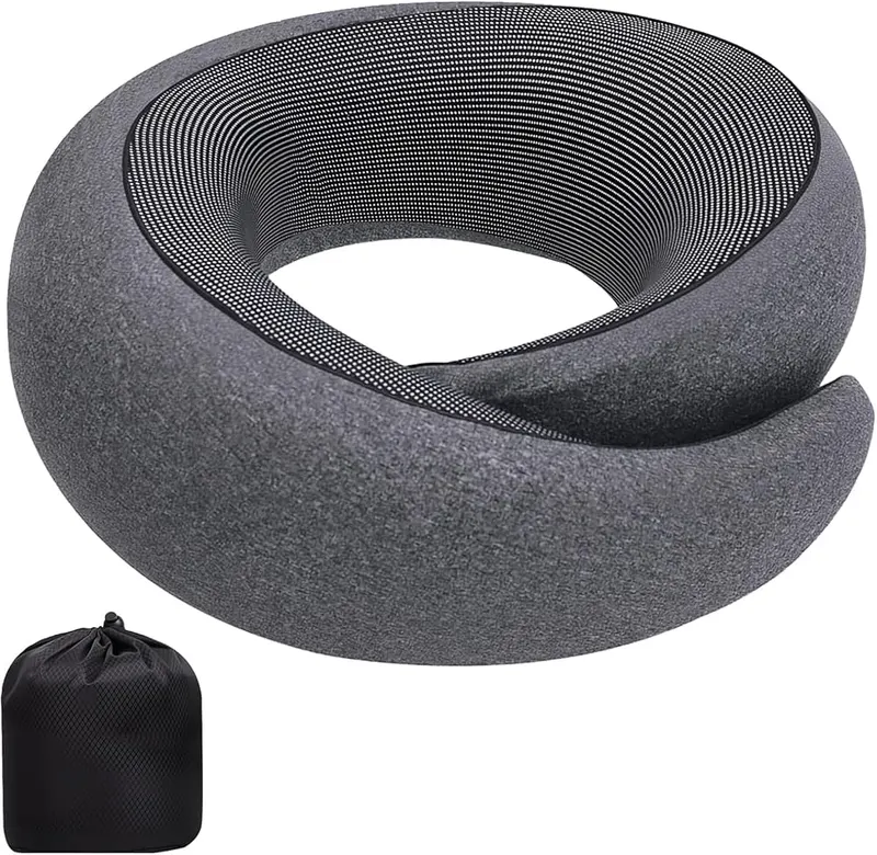 VOOMIKON Neck Pillow Airplane in Dark Grey