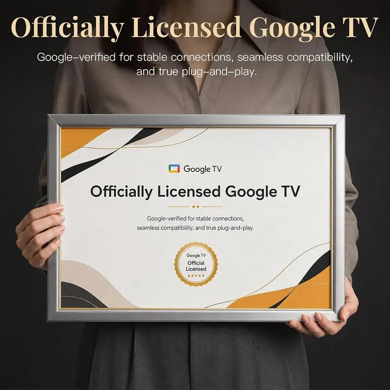 VOPLLS Official Google TV- 4K Outdoor Smart – Ultra-Slim, Fully Connected, Warranty Backed – At 6