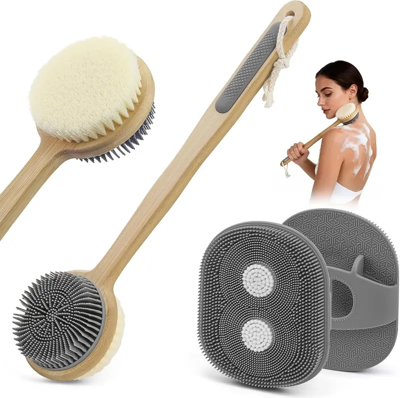 Vynusio Back Scrubber in Grey