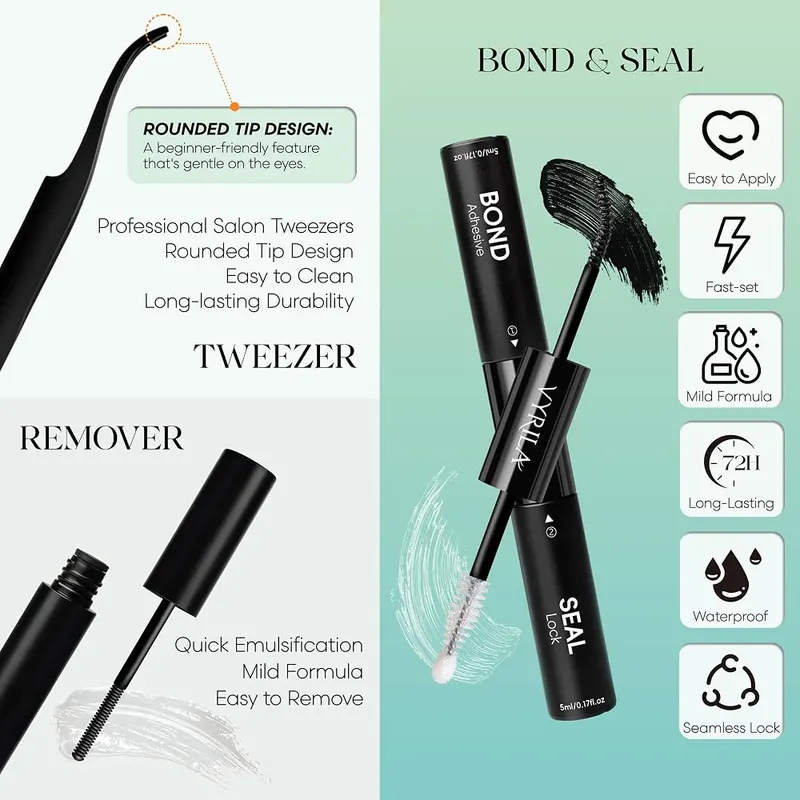 VYRILA Lash Clusters Kit 0.05mm Individual Lashes 3D – Mixed lengths from eight to sixteen millimeters