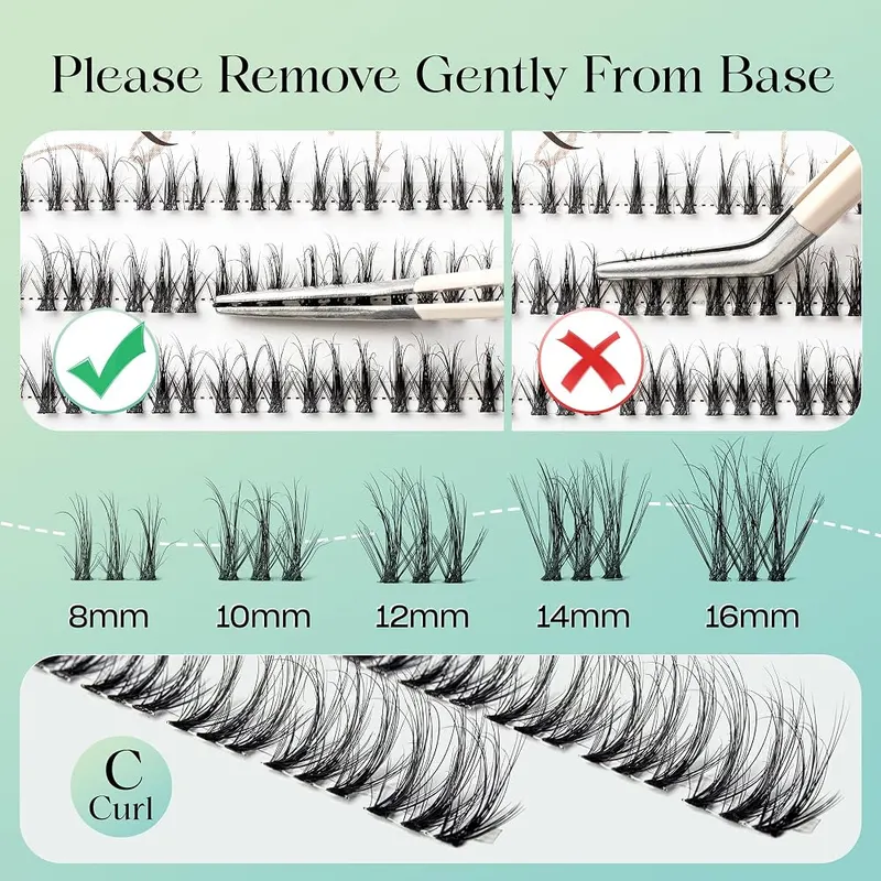 VYRILA Lash Clusters Kit 0.05mm Individual Lashes 3D – product photo 7 of 8