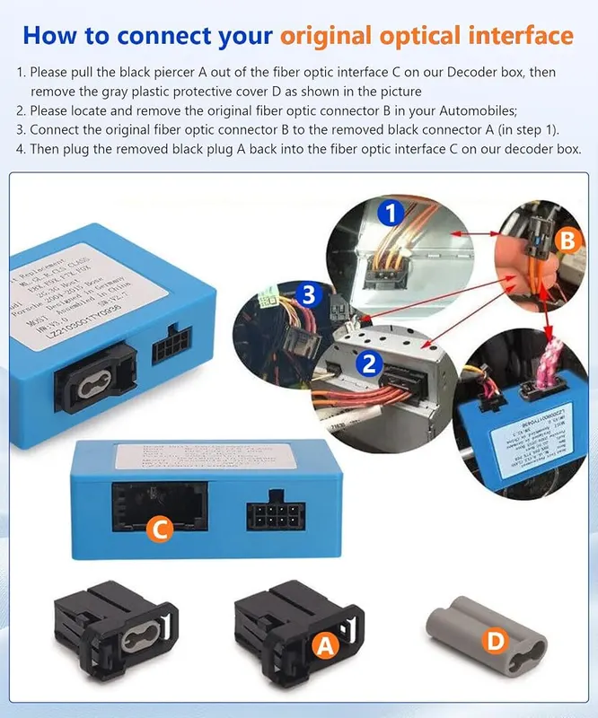 Wadpon Fiber Optic Decoder – Supports Mercedes Benz luxury vehicles