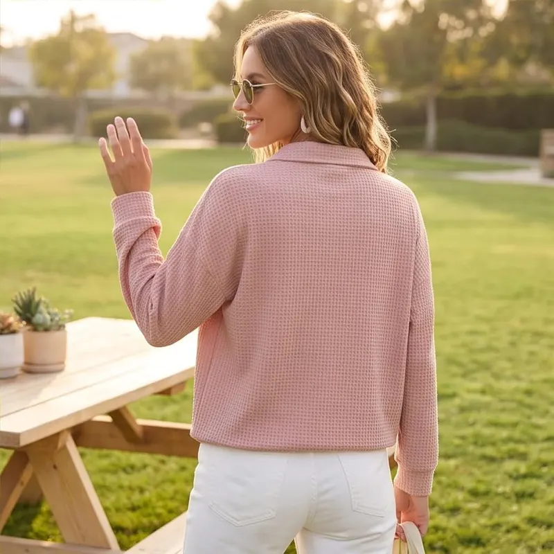 Waffle Knit Tops – product photo 6 of 6