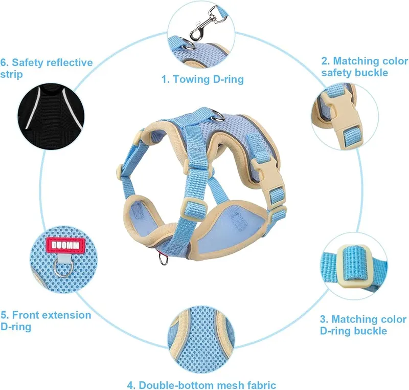 wanheart Cat Harness and Leash Set Escape-Proof – Note