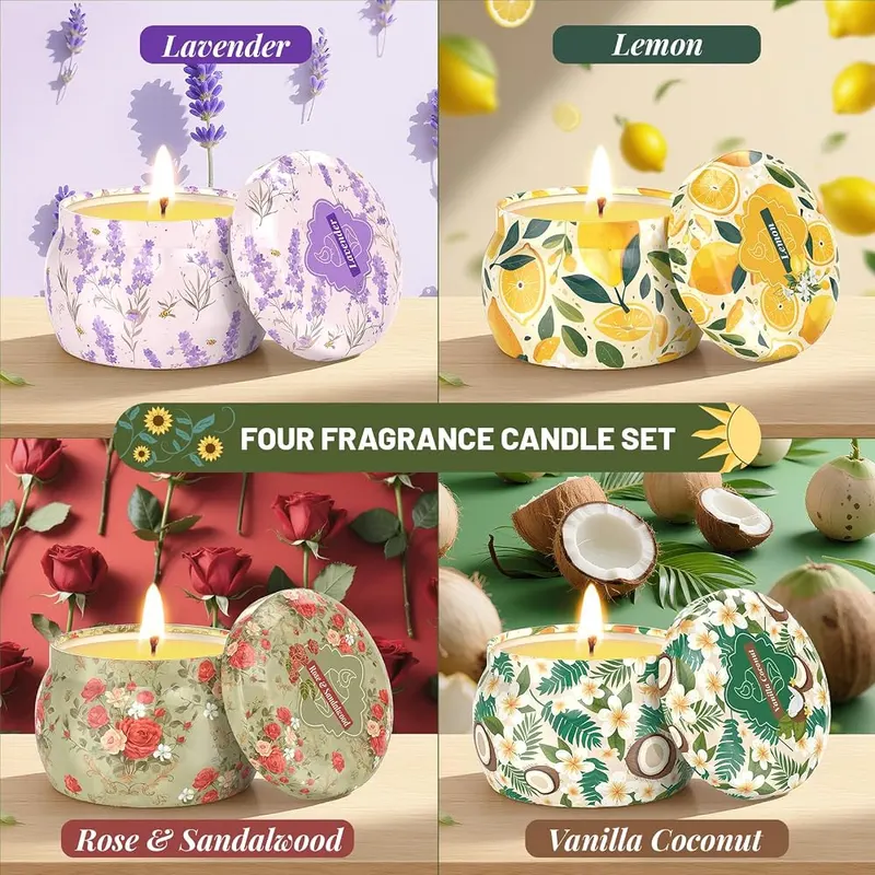 WarmEmbrace Scented Candles – Clean-Burning Soy Wax
