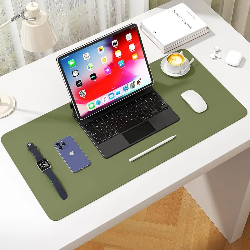 WAYBER Non-Slip Leather Desk Pad Protector Mouse – Genuine Quality