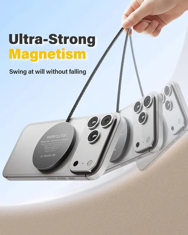 WayLite 10FT Magnetic Wireless Charger Charging Pad – Wide Compatibility Magnetic Charging Pad