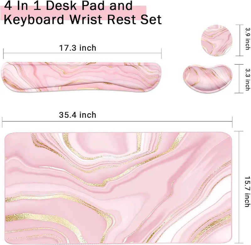 WB WEIRDBEAST Keyboard Mouse Pad Set – Memory foam keyboard wrist rest
