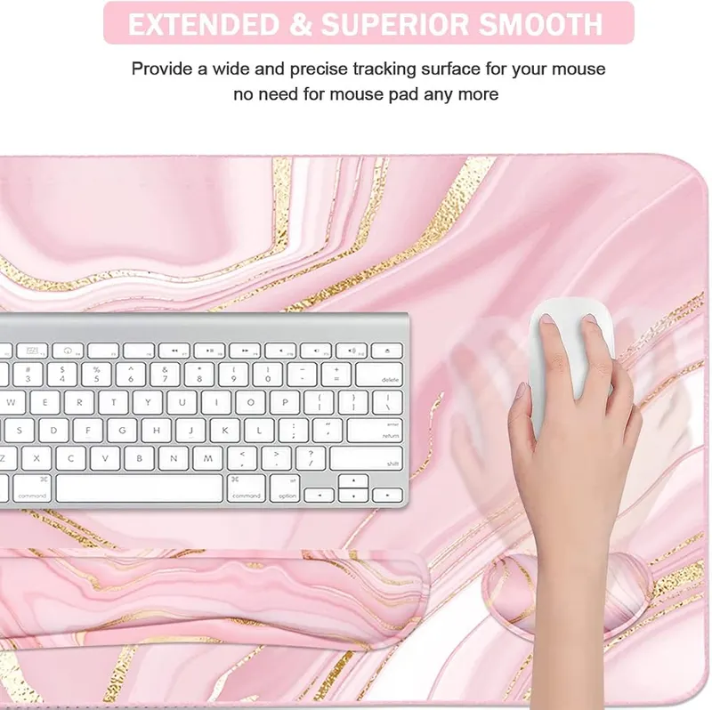WB WEIRDBEAST Keyboard Mouse Pad Set – 35.4 by 15.7 inch size