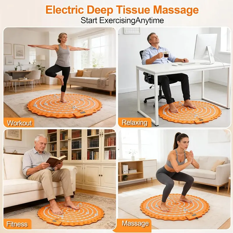 WEEIXPTI Electric Foot Massage Mat – Soft liquid silicone and TPE gel