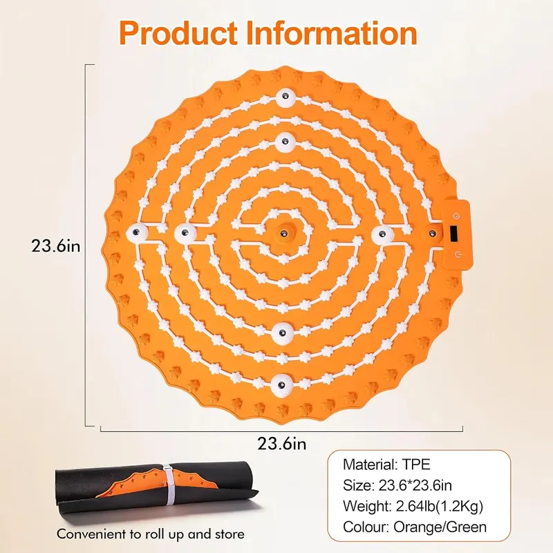 WEEIXPTI Electric Foot Massage Mat – Gentle pressure point design