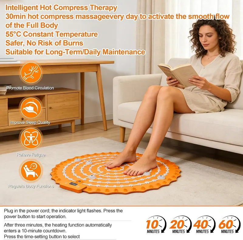 WEEIXPTI Electric Foot Massage Mat – Versatile standing desk companion