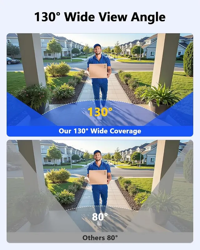 WEILAILIFE Wireless Security Camera System – Two-way talk via mic and speaker