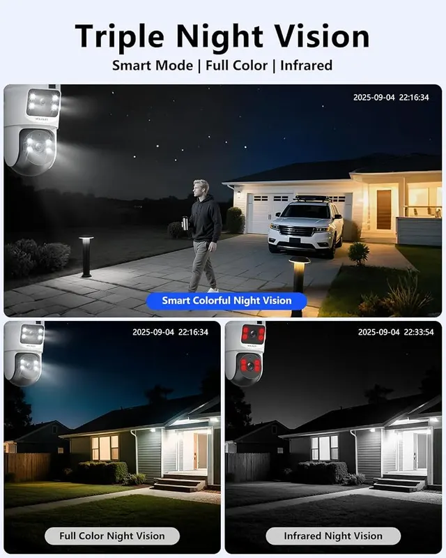 WEILAILIFE Wireless Security Camera System – 2.4 GHz plus 5 GHz dual-band WiFi