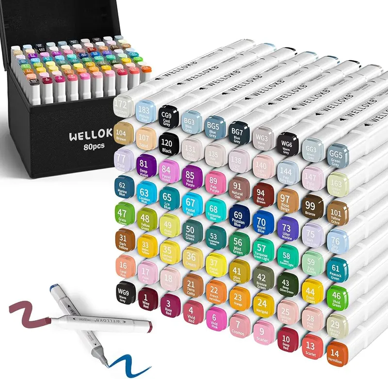 WELLOKB Alcohol Markers in White