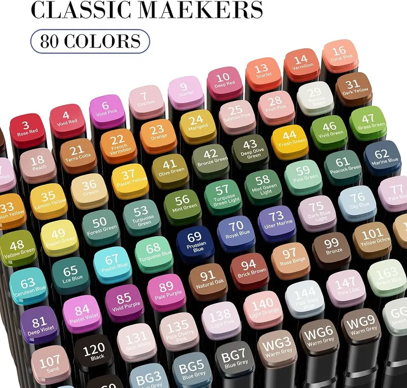 WELLOKB Alcohol Markers – Waterproof, fade-resistant design