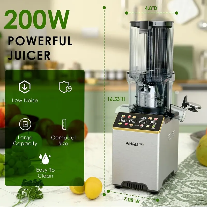 WHALLPRO Cold Press Juicer Gray – product photo 8 of 8