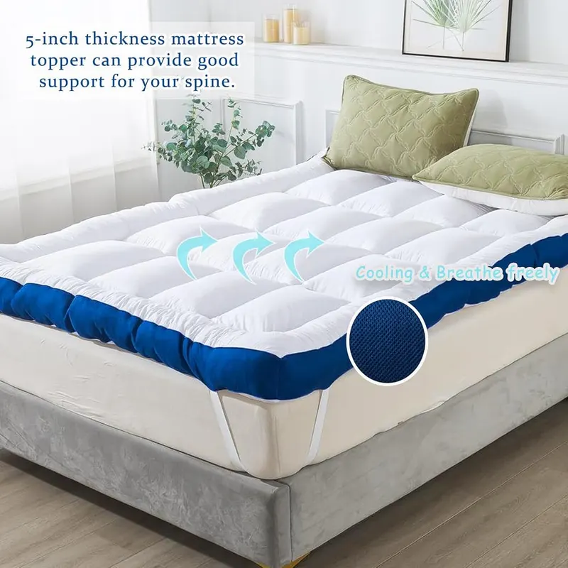 WhatsBedding 5 Inch Memory Foam Queen Mattress – Soft cotton and air fiber construction