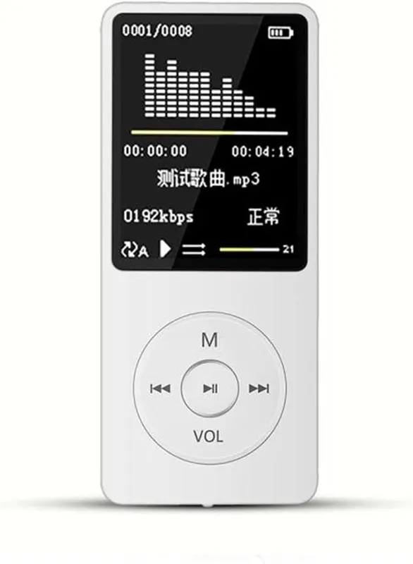 White Mini Mp3 Player Mp4 Player – product photo 2 of 5