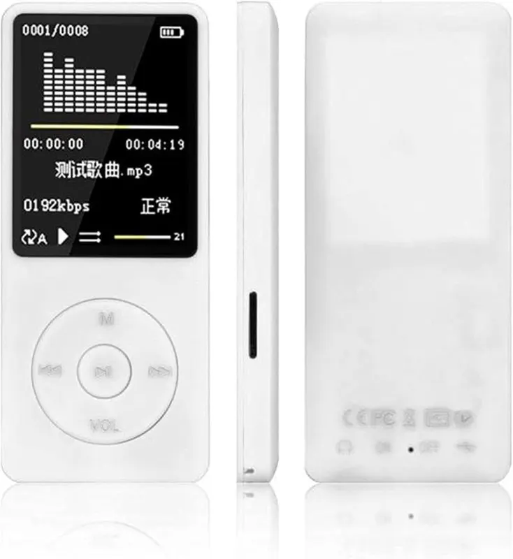 White Mini Mp3 Player Mp4 Player – product photo 4 of 5