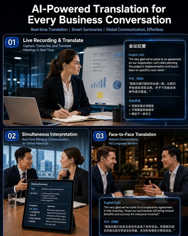 WHYKJTEK AI Translation Earbuds Real Time – product photo 8 of 9