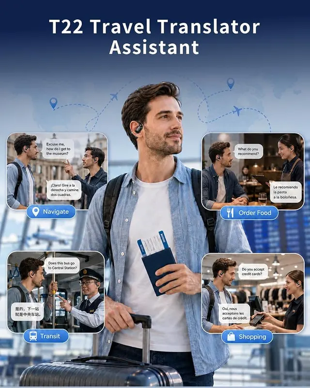 WHYKJTEK AI Translation Earbuds Real Time – product photo 9 of 9