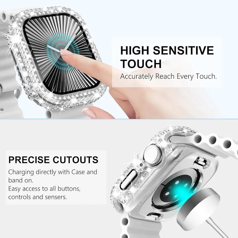 WINGLE 2-in-1 Waterproof Bling Case – Easy to Install & Charge