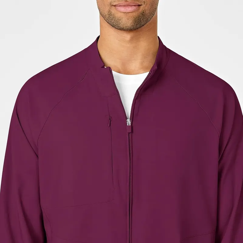 WINK W123 Men’s Zip Front Warm Up – Zip chest pocket, side entry pockets