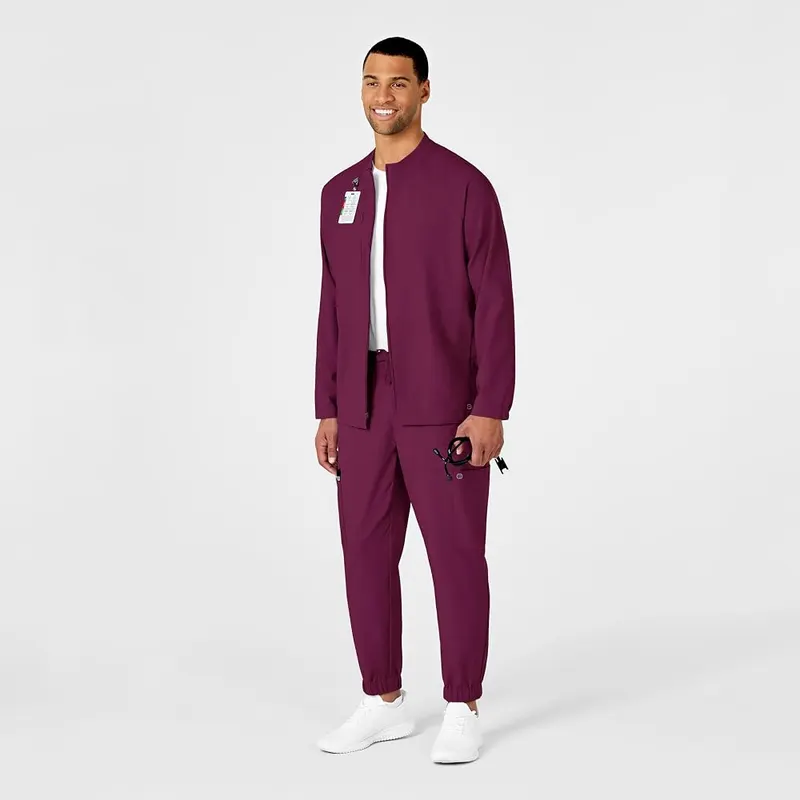 WINK W123 Men’s Zip Front Warm Up – Full zip front