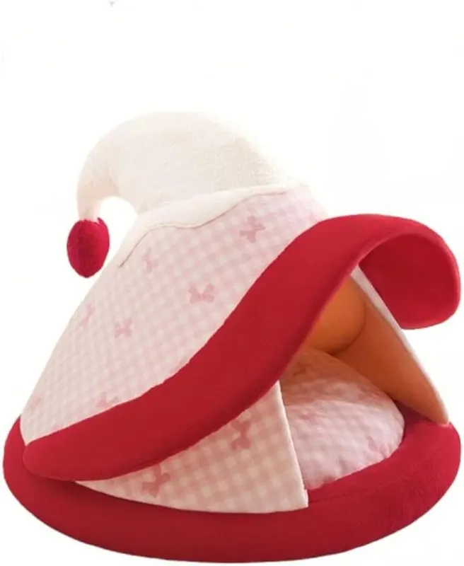 Winter Witch Hat Shaped Small Pet Beds – product photo 6 of 6