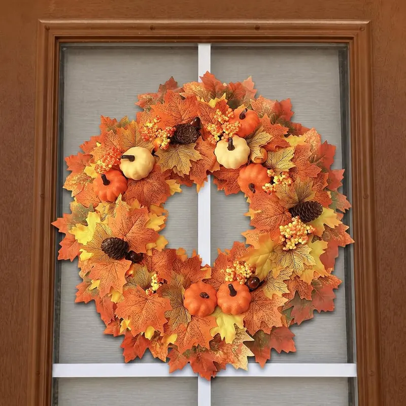 Wironlst 22 Inch Fall Wreaths – product photo 8 of 8