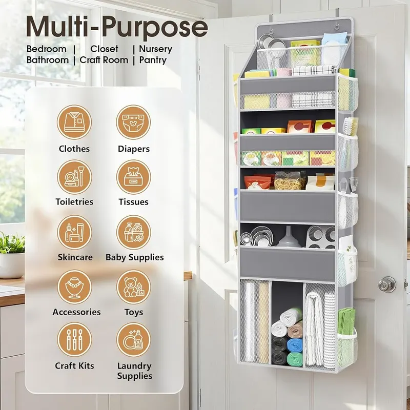 WISELIFE 5-Tier Over the Door Organizer – product photo 7 of 7