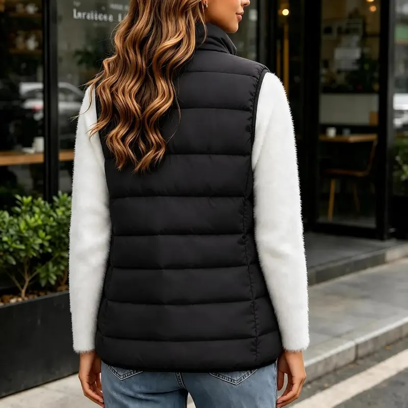 Wkishenl Womens Puffer Vests Lightweight Plus Size – product photo 3 of 6