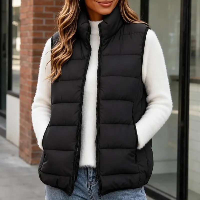Wkishenl Womens Puffer Vests Lightweight Plus Size – product photo 4 of 6