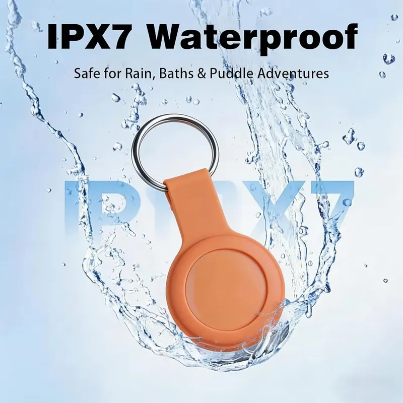 Wnrfg Dog Tracker, GPS Tracker – Protective Silicone Case with Metal Ring