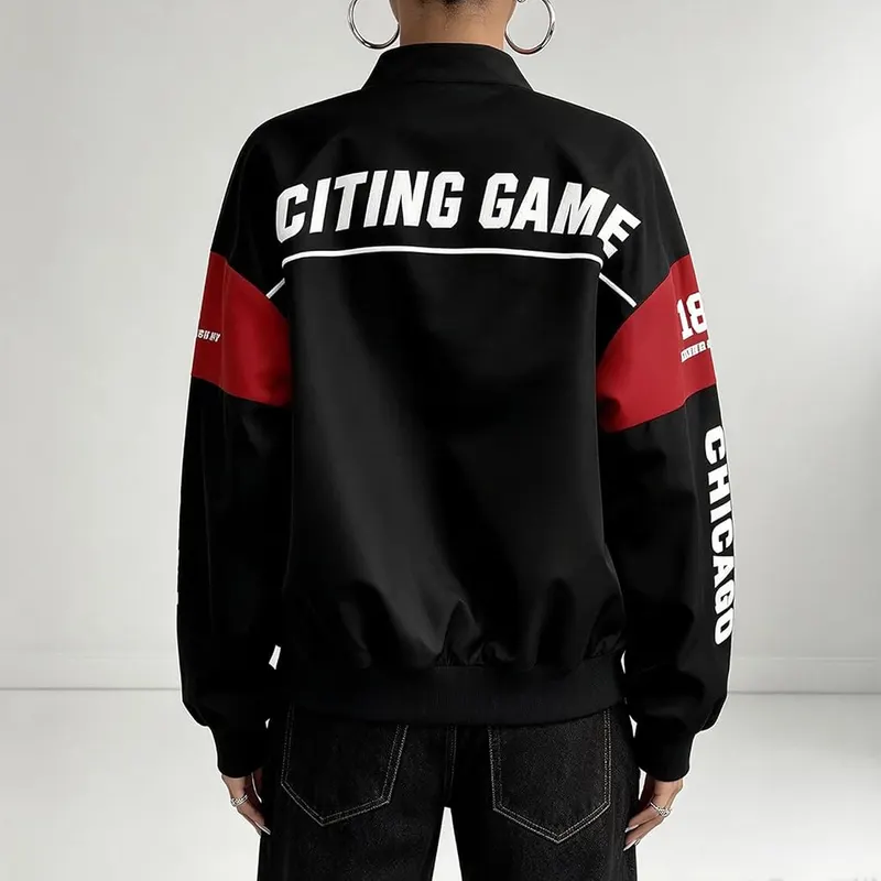 Generic Womens Bomber Jacket Race Car Color – product photo 3 of 4