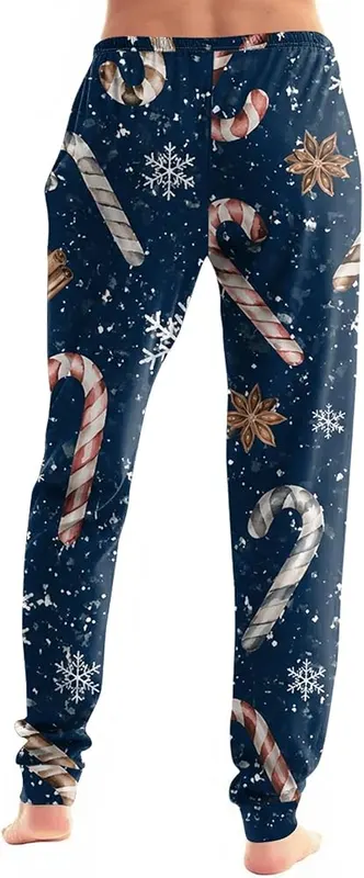 Womens Christmas Pajama Pants Comfy Stretchy Soft – product photo 5 of 5