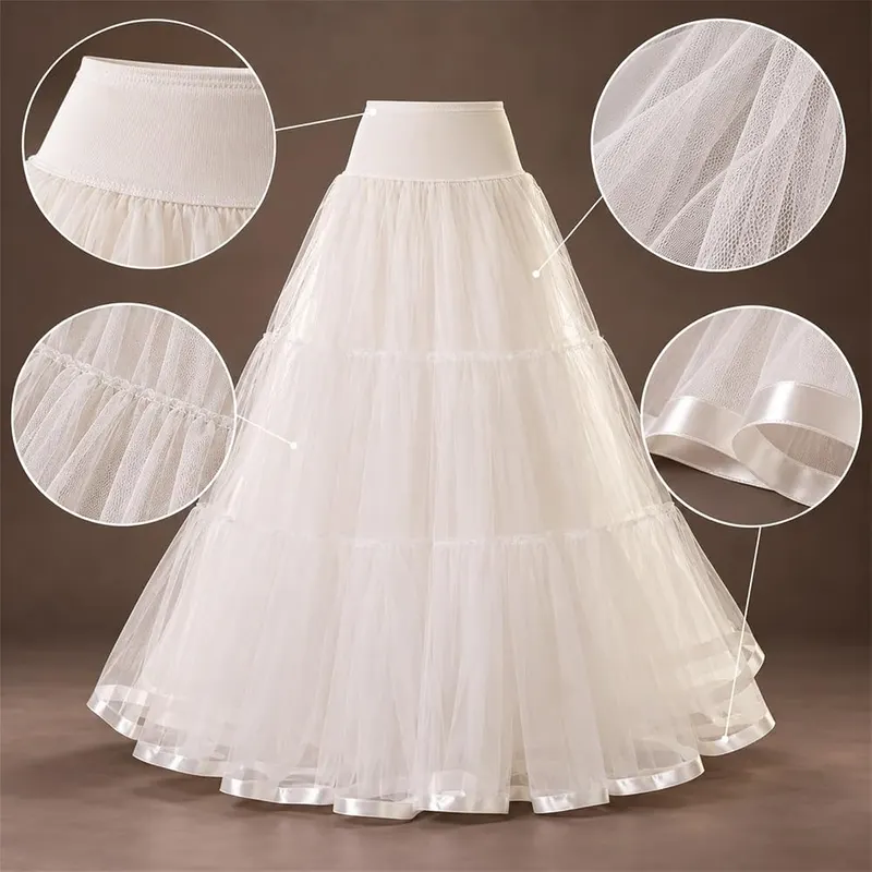 Gaexia Womens Long Maxi Tiered Tulle Skirts – product photo 6 of 7