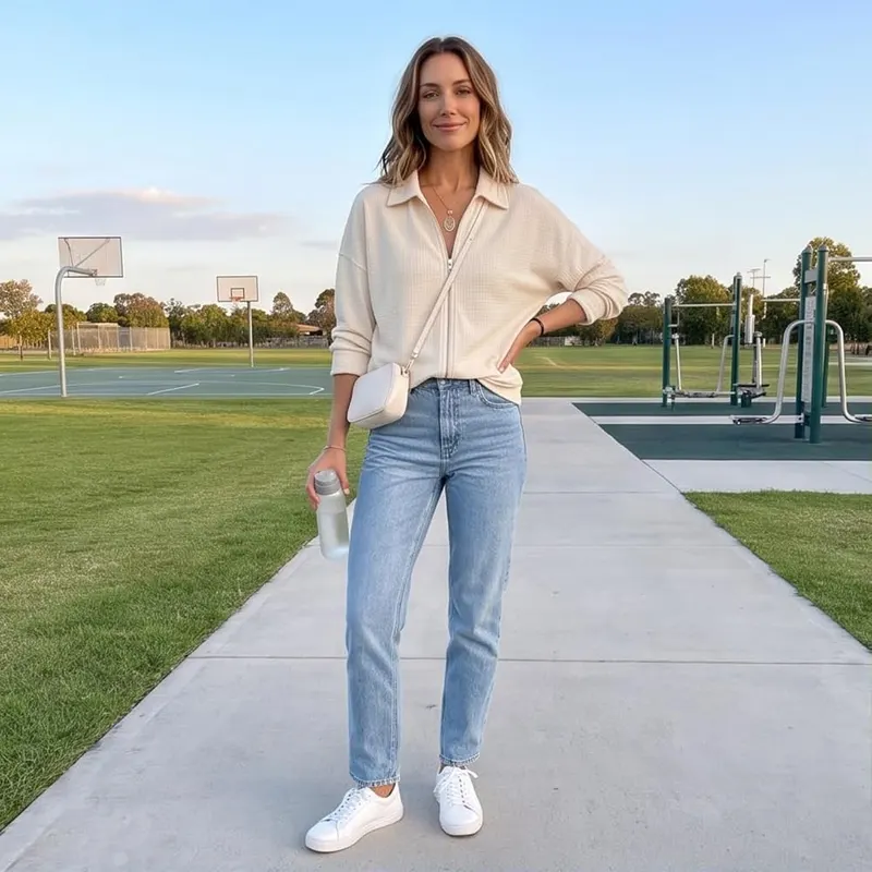 Womens Zip Up Jacket Casual Loose Fit – product photo 4 of 7