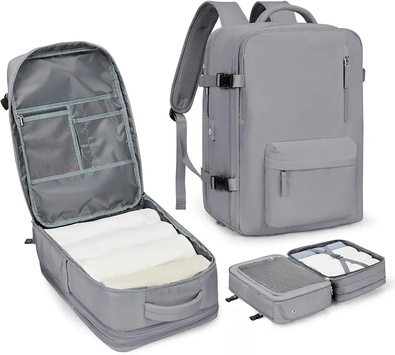 WONHOX Large Travel Laptop Backpack Expandable Flight