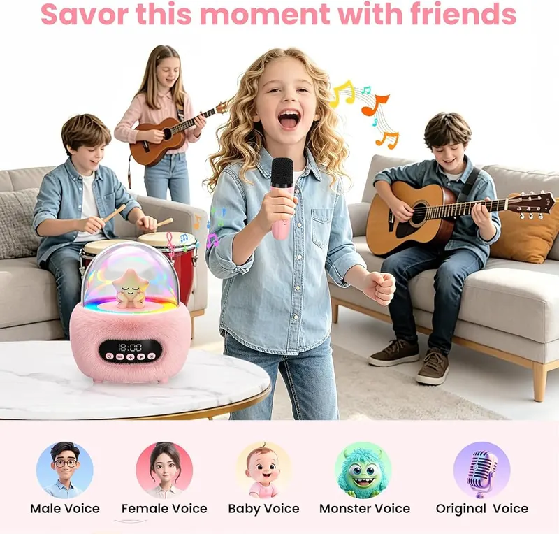 Wonovate Hi-Fi Karaoke Machine – Rechargeable battery power