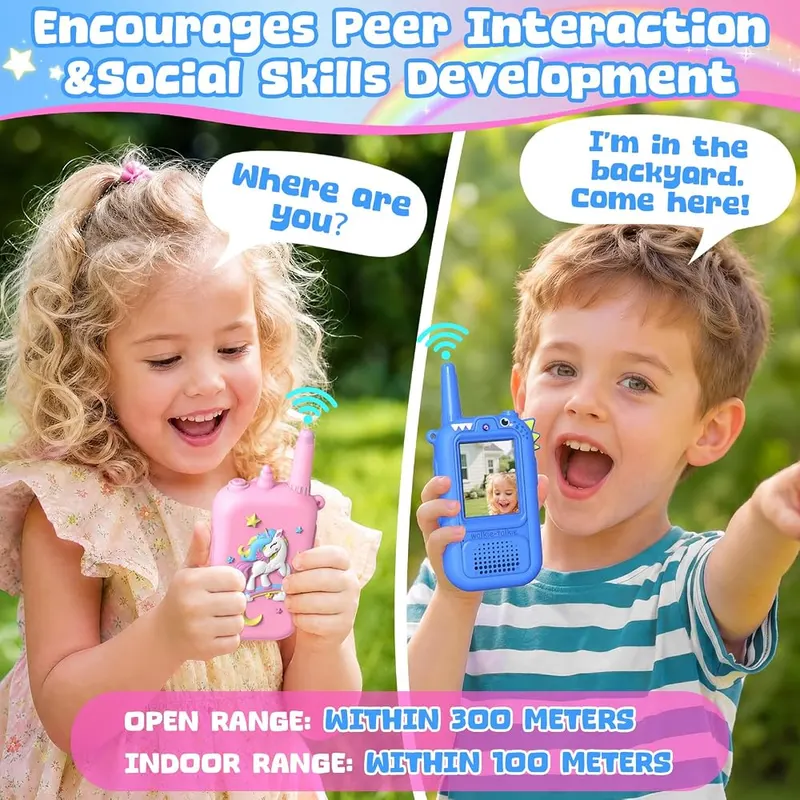 Wootoy Video Walkie Talkies – Two handsets in one pack