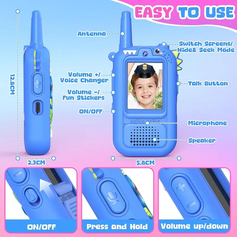 Wootoy Video Walkie Talkies – Birthday gift pick for boys and girls